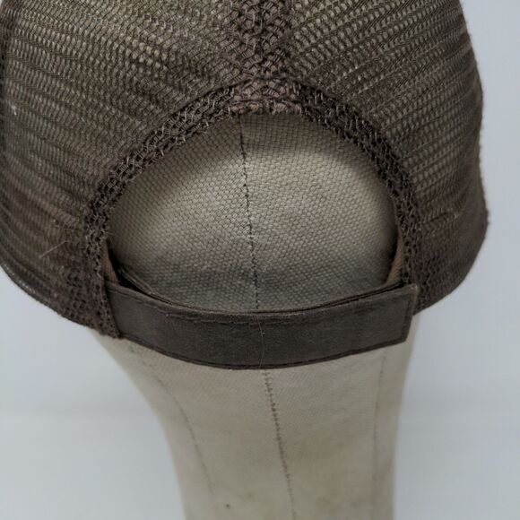 Co-Alliance Mens Hat Meshback Strapback Brown OSFA Embroidered Logo Farmer - Picture 8 of 11